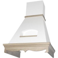 Вытяжка Elikor Бельведер 60, Бежевый/Дуб неокрашенный