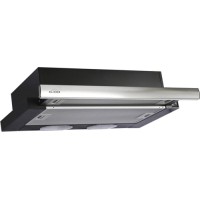 Вытяжка Elikor Интегра 60П-400-В2Л, Черный/Нержавеющая сталь