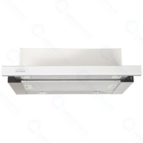 Встраиваемая вытяжка Elikor Интегра Glass 50 Inox/White Glass