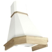 Вытяжка Elikor Камин Грань 60, Бежевый/Дуб неокрашенный