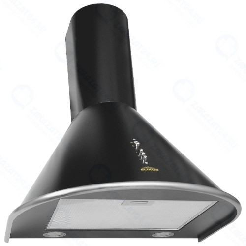 Вытяжка Elikor Омега 60, Черный/Нержавеющая сталь