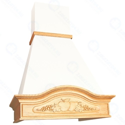 Вытяжка Elikor Вилла Фрукты 60, Бежевый/Дуб