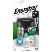 Зарядное устройство Energizer Pro Charger + 4xAA, 2000mAh (E300696601)