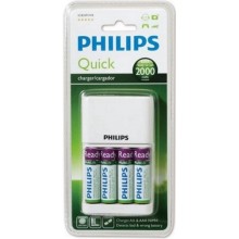 Зарядное устройство Philips Quick Charger SCB2491WB/12 + 4AA RTUx2000mAh