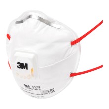 Полумаска 3M FFP3 противоаэрозольная, клапан, до 12 ПДК (8132)
