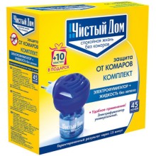 Комплект для защиты от комаров ЧИСТЫЙ-ДОМ 45 ночей (02-291) Комплект для защиты от комаров ЧИСТЫЙ-ДОМ 45 ночей (02-291)