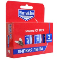 Липкая лента от мух ЧИСТЫЙ-ДОМ с аттрактантом, 4 шт (02-601)