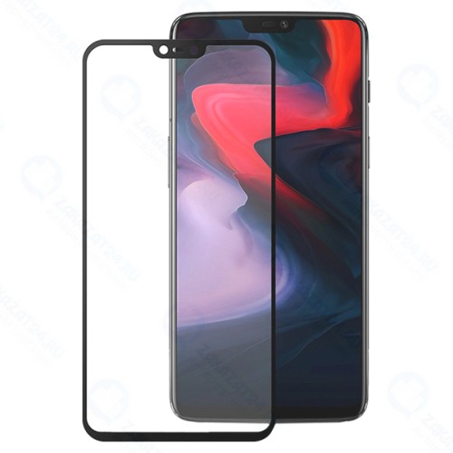 Защитное стекло с рамкой 3D MOBIUS для OnePlus 6 Black (4232-180)