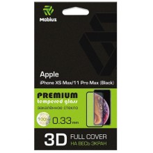 Защитное стекло с рамкой 3D MOBIUS для iPhone XS Max/11 Pro Max Black (4232-213)