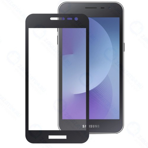 Защитное стекло с рамкой 3D MOBIUS для Samsung Galaxy J2 Core Black (4232-233)