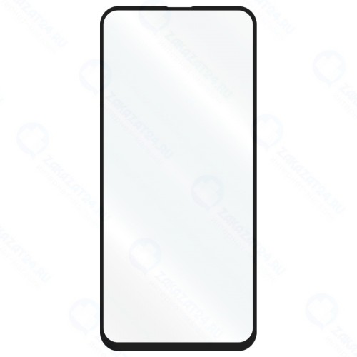 Защитное стекло с рамкой LUXCASE для Redmi Note 8, прозрачное, черная рамка (78464)