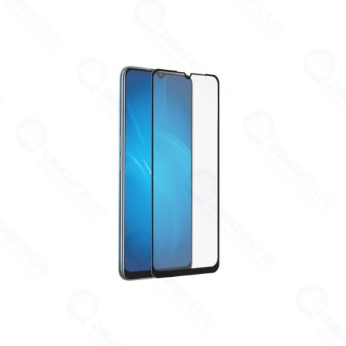 Защитное стекло DF FS + FG для Oppo A16, с цветной рамкой Black (oColor-27)