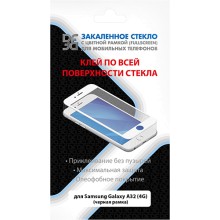Защитное стекло DF для Samsung Galaxy A32 (4G), черная рамка (sColor-118)
