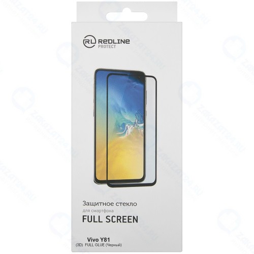 Защитное стекло RED-LINE для Vivo Y81, черное (УТ000016009)