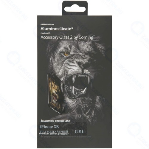 Защитное стекло с рамкой 3D RED-LINE Corning для iPhone XR/11 Black (УТ000016090)