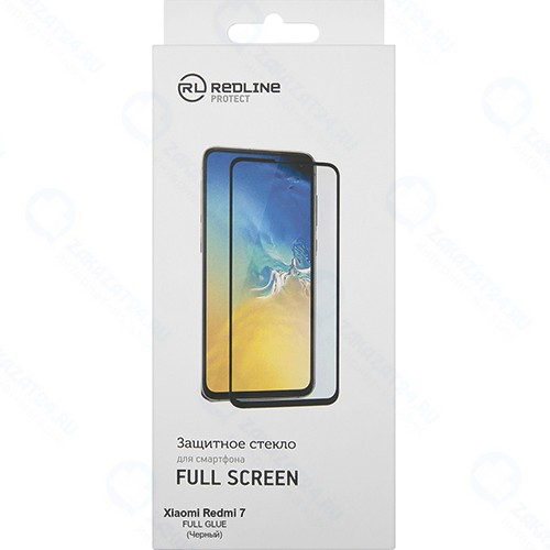 Защитное стекло RED-LINE для Redmi Mi 7, черная рамка (УТ000017750)