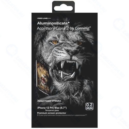 Защитное стекло RED-LINE Corning Tempered glas для iPhone 12 Pro Max, 0,2 мм (УТ000021384)