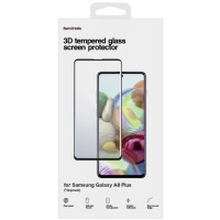 Защитное стекло Barn&Hollis для Samsung Galaxy A8 Plus (3D), черное (УТ000021479)