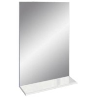 Зеркало-полка DORATIZ Лайт 55, белое, в разборе (2711.096)