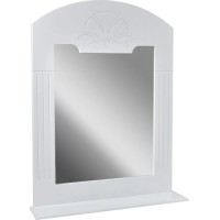 Зеркало-полка DORATIZ Аттика 105, белый глянец (2711.127)