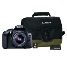 Зеркальный фотоаппарат Canon EOS 1300D + EF-S 18-55 IS + сумка 100EG + карта 8Gb