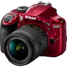 Фотоаппарат зеркальный Nikon D3400 + AF-P 18-55 VR Red (VBA491K001)