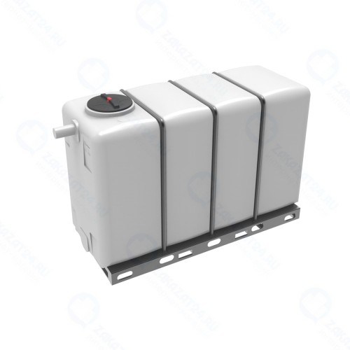 Емкость KR 4000л с 2 патрубками 110 и 63 мм в обрешетке