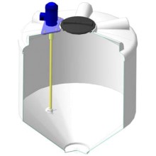 Емкость ФМ 1000л c пропеллерной мешалкой