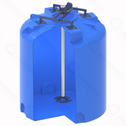 Емкость TR 10000 под плотность до 1,5 г/см³ с гиперболической мешалкой