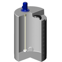 Емкость дозировочная 500л с турбинной мешалкой