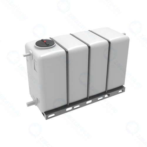 Емкость KR 4000л с 3 патрубками 110, 63 и 90 мм в обрешетке