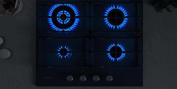 Газовая варочная панель Samsung NA64H3030AK
